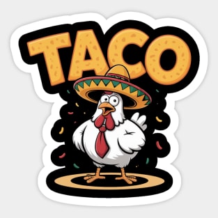 Taco-trump Sticker